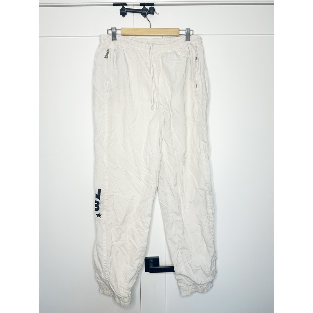 Bogner Vintage 90’s track pant large 30 white windbreaker ski lightweight rare